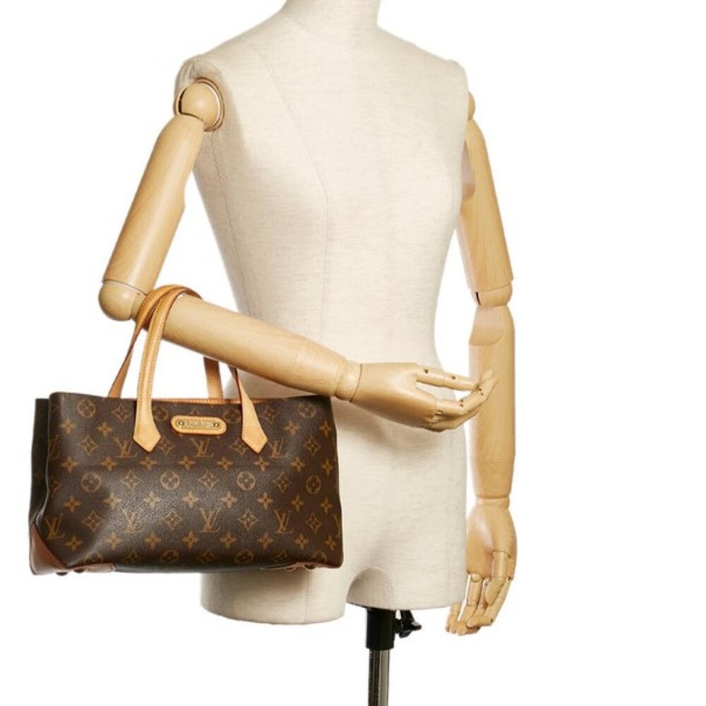 -$1200 Authentic LouisVuitton Wilshire PM Tote Monogram Canvas. Made In F…